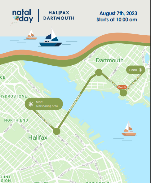 Natal Day Parade ROute